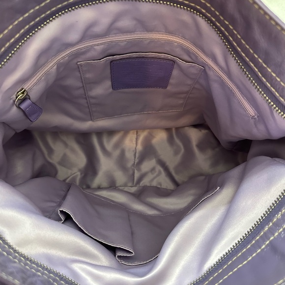 Coach F14710 Lg Zoe Optic Convertible Signature Logo Canvas & Patent Leather - Picture 6 of 16